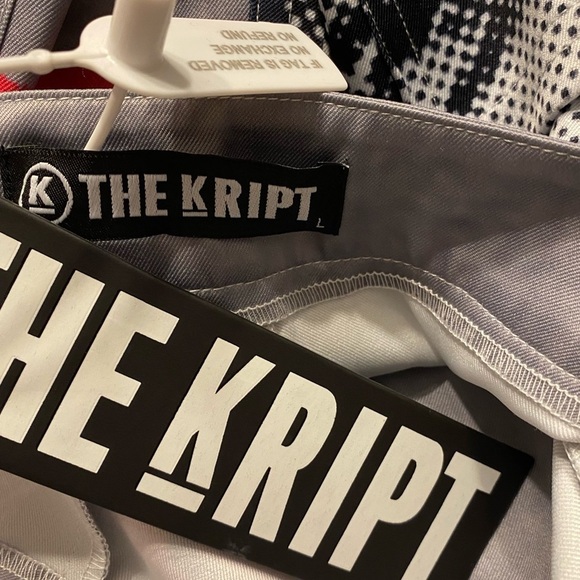 The Kript KRIPT Mugshot Flare Pants Silky New Patchwork Graphic Rare Baddie - Picture 7 of 15